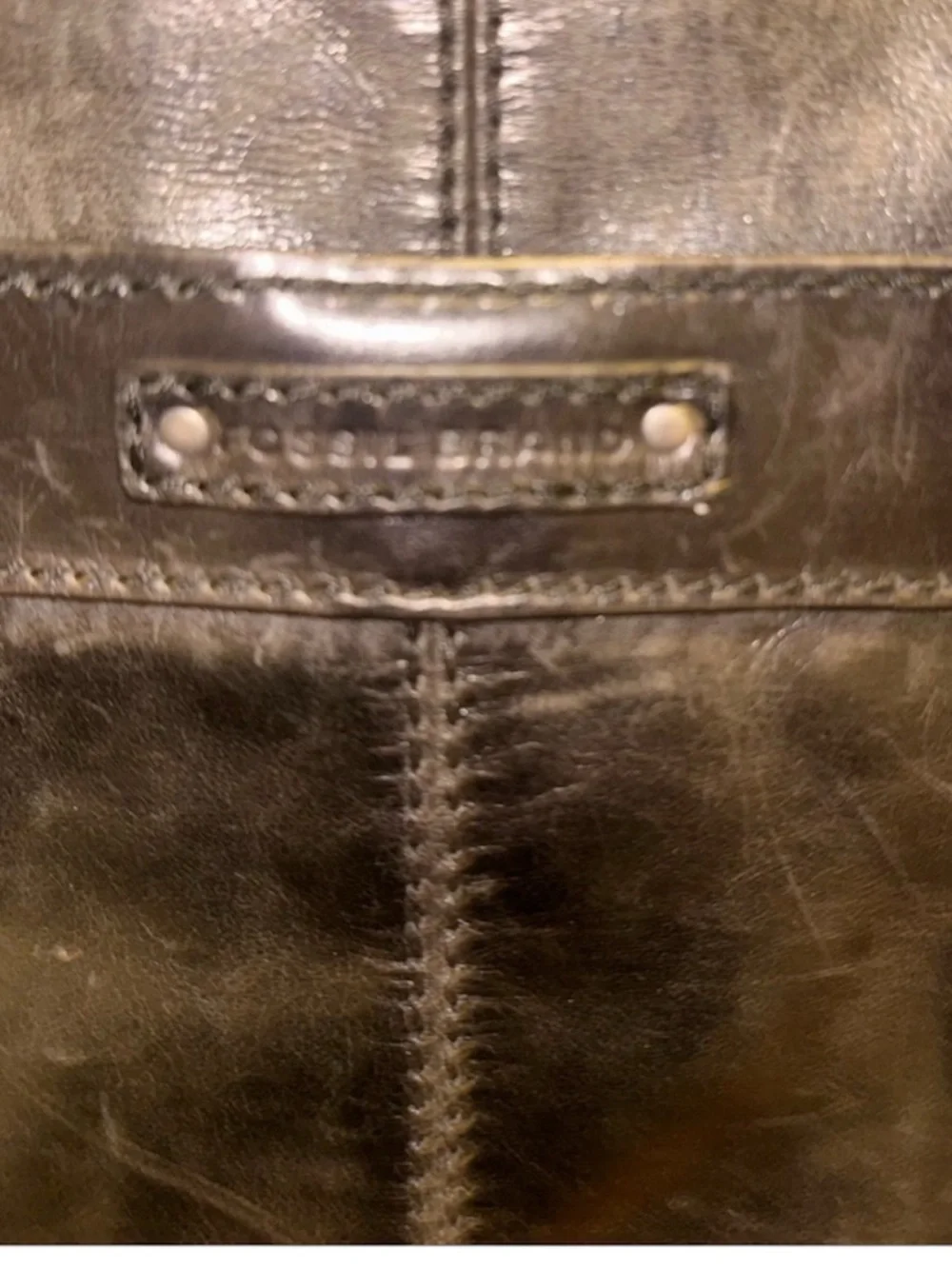 FOSSIL Y2K Computer Messenger Leather Bag